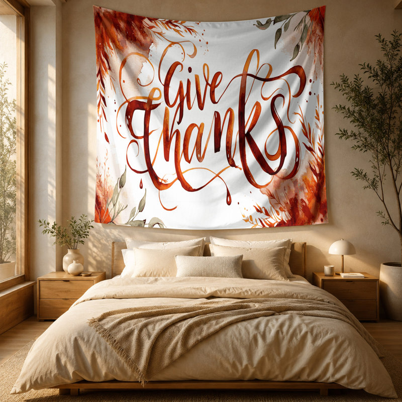 Tapisserie murale de l'Action de grâce, 51 po x 60 po