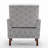 Patterned Polyester Blend Armchair