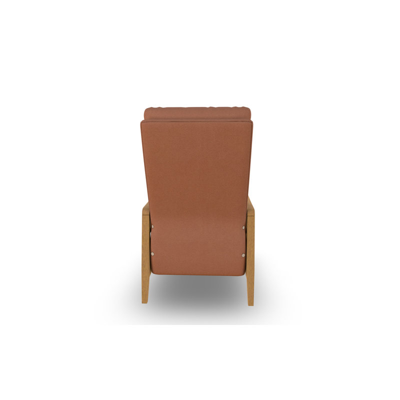 Fauteuil inclinable moderne, Bouleau couleur miel, Palissandre