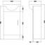 Single Bathroom Vanity with Integrated Ceramic Basin