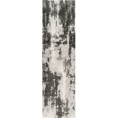 Blair Gray & Ivory Abstract High-Low Modern Rug