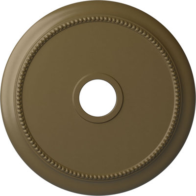 Endurathane Crendon Ceiling Medallion, 24 1/8"OD x 4 3/8"ID x 2 1/4"P (Fits Canopies up to 4 3/8"), Hand-Painted Mississippi Mud Finish