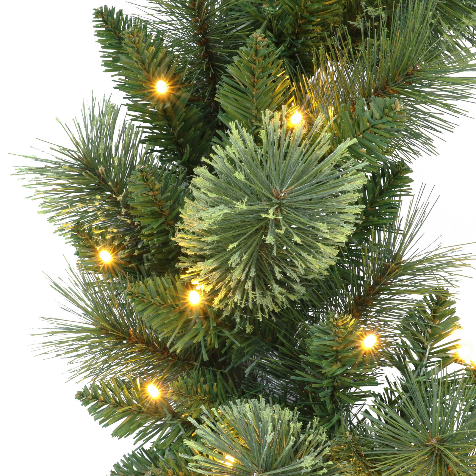 24'' Faux Pine Lighted Wreath