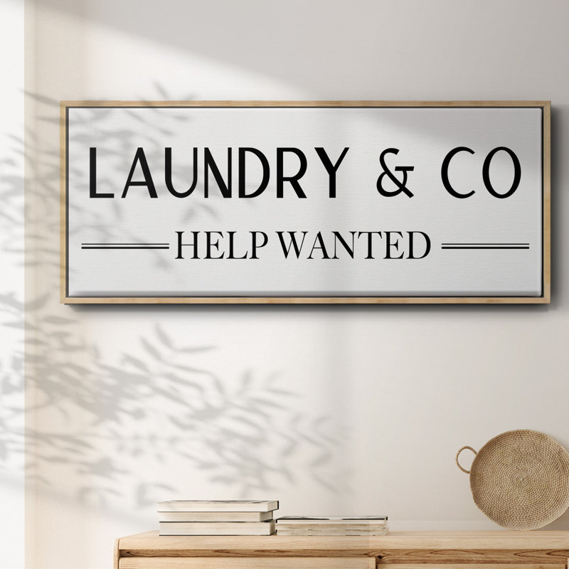 Help Wanted- Framed Canvas