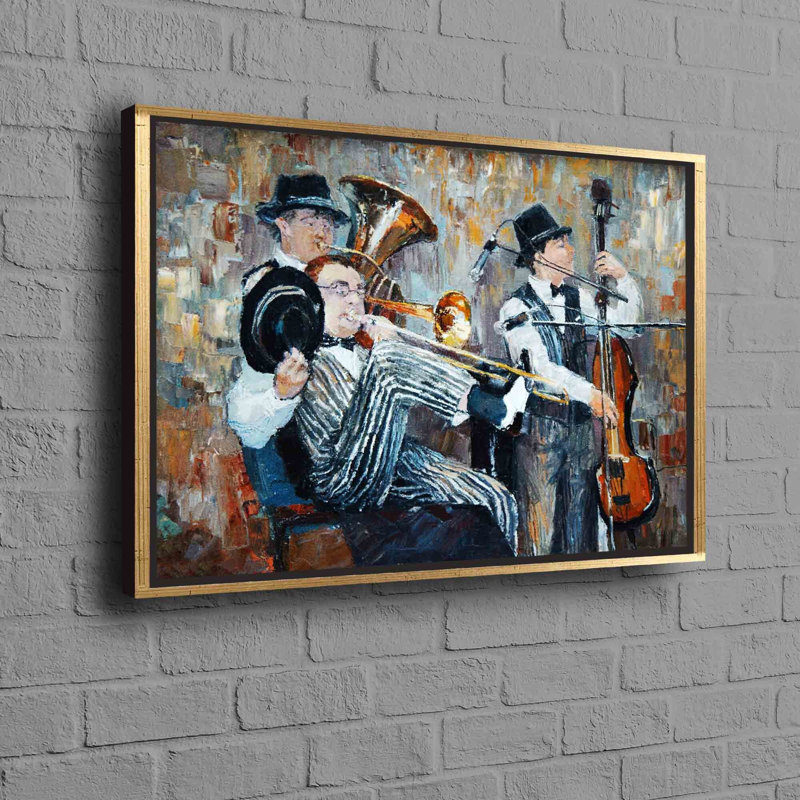 Print on Canvas, Framed Print without Mat, Gold, 20 cm H x 30 cm W