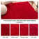 Feather Soft Modern Solid Shag Red Area Rug