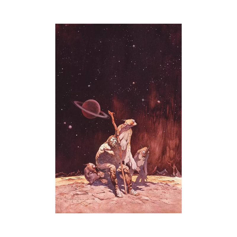 Stranded by Frank Frazetta - Print on Canvas, Wrapped Canvas, 66.04cm H x 45.72cm W x 1.91cm D