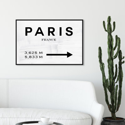 Enseigne « Fashion Road »-impression d’art textuel sur toile