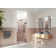 Stellar 44.5 in. W x 78 in. H Fully Frameless 3 Panel Inline Glass Hinged Shower Enclosure