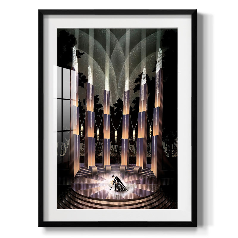 Nocturne -Framed Print, 28.5" H x 20.5" W, Black
