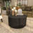 Cole And Grey Wood Handmade Ribbed Living Room Coffee Table With Slatted Base-1220465485