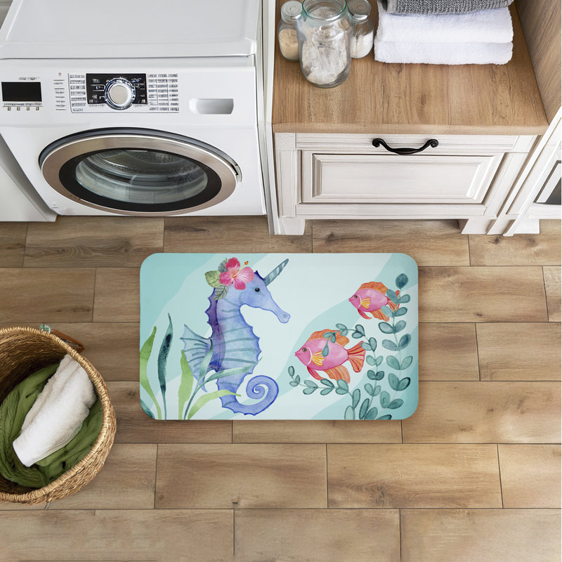 Tapis de sol Horned Seahorse & Fish