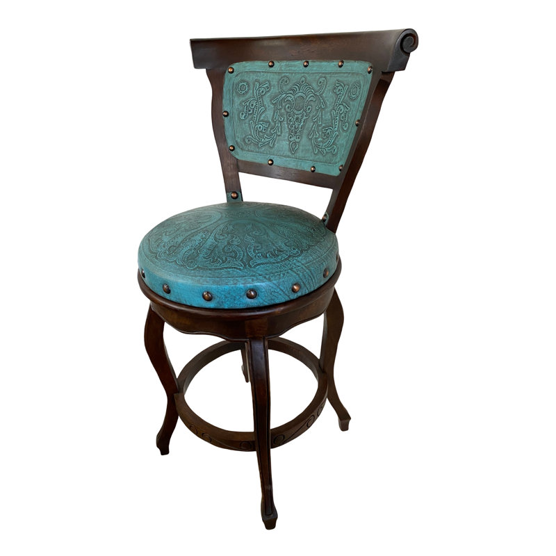 Seibel Swivel 30" Stool, Teal