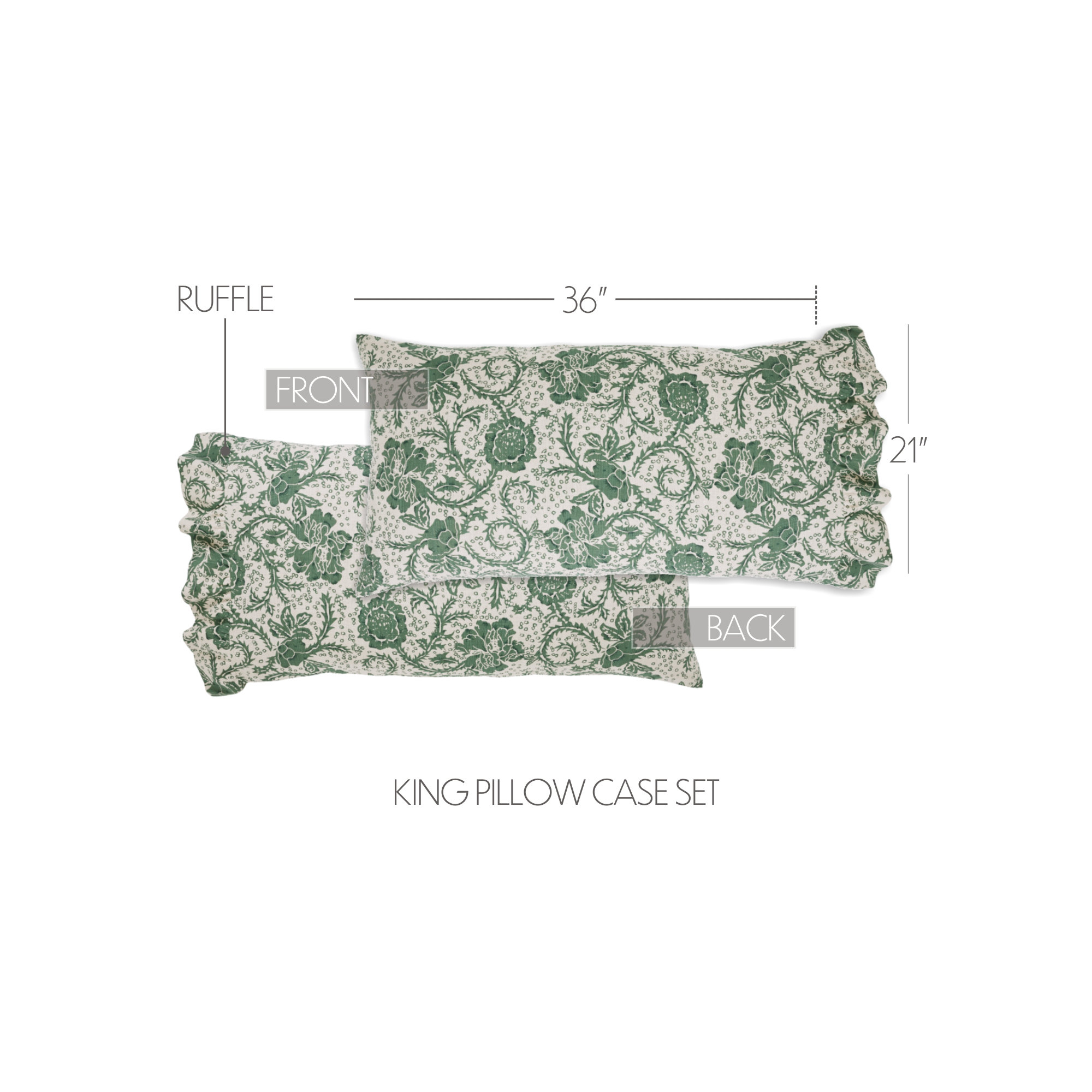 Cowlington 100% Cotton - Set of 2, King