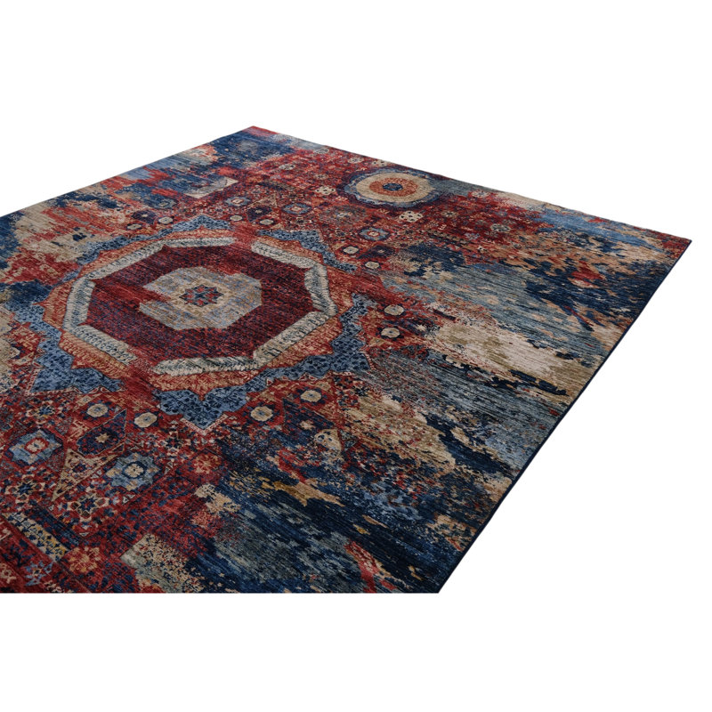 Hand Knotted Wool Area Rug