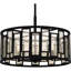 Luminaire suspendu tambour simple 4 lumières