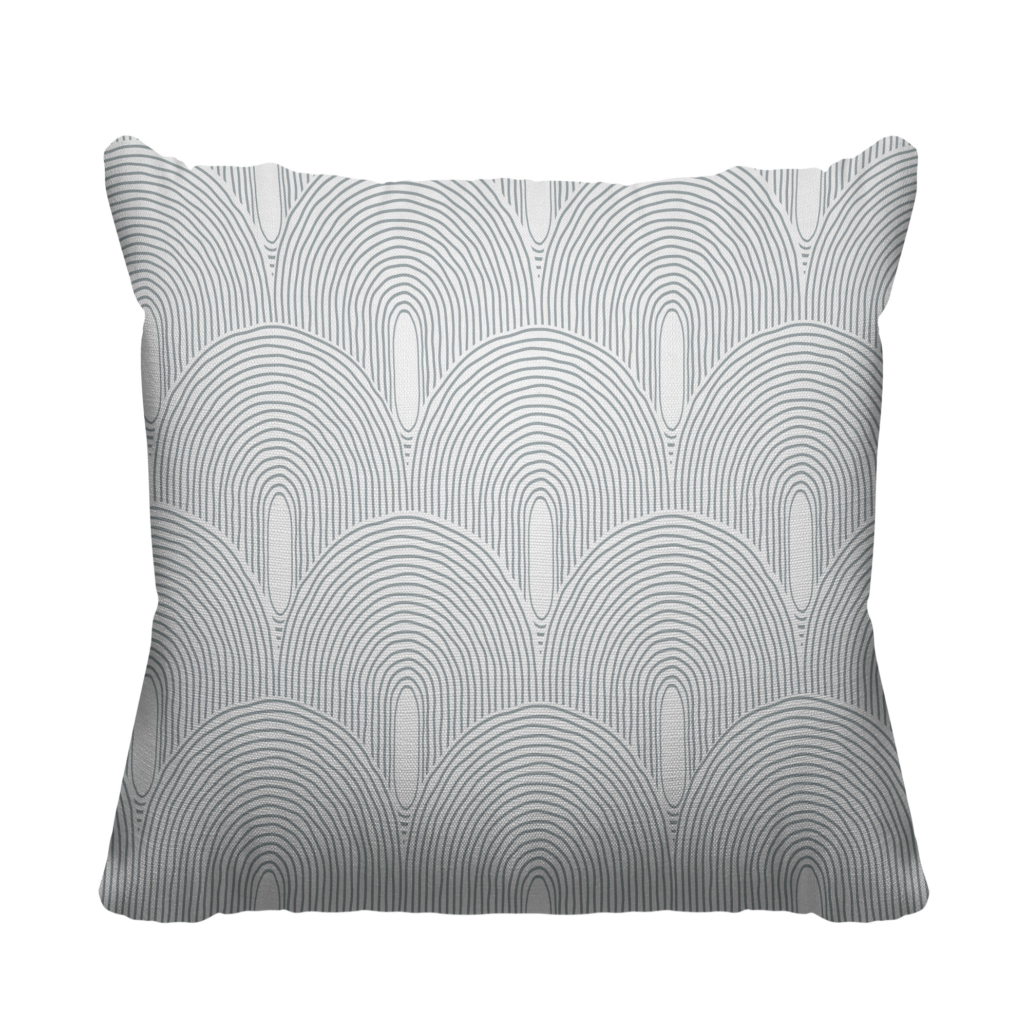 Limpo Starburst Spun Polyester Indoor/Outdoor Throw Pillow, 20"H x 20"W, Square, Gray