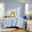 Édredon simple / simple TG avec motif à rayures florales, rembourrage, 2 taies décoratives et coussins décoratifs, literie, rayures rétro, textile décoratif à nettoyer-116012163