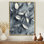 Cuivre, argent, étain, feuilles I - feuilles, art mural