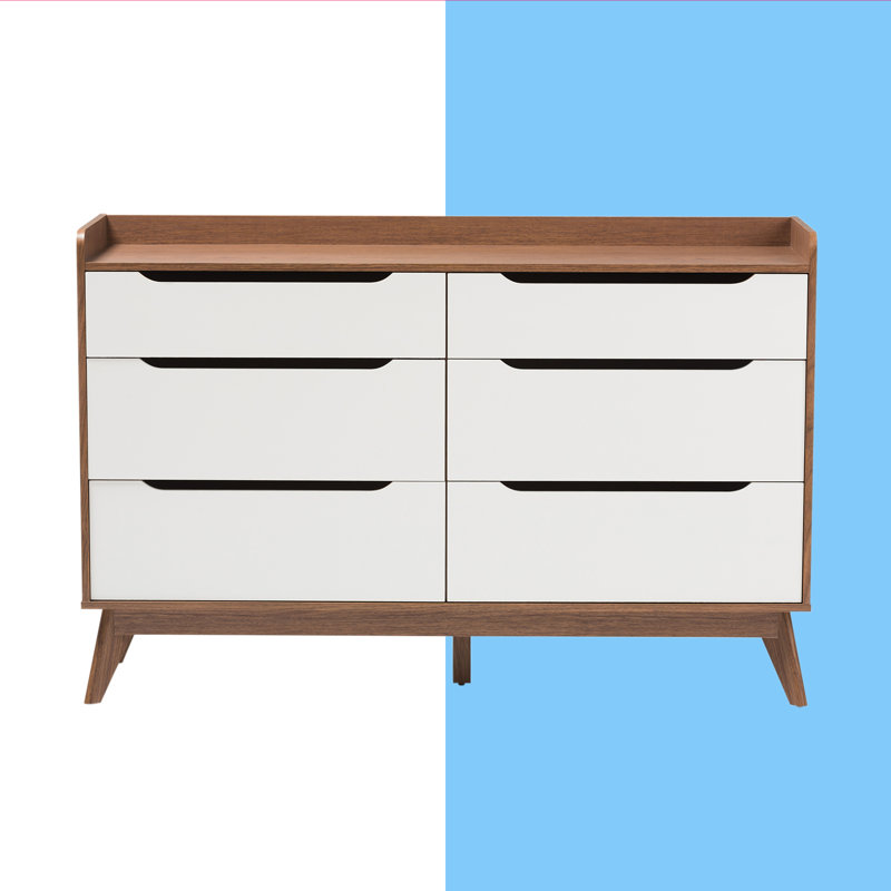 Severine 142cm W 6 - Drawer Chest of Drawers