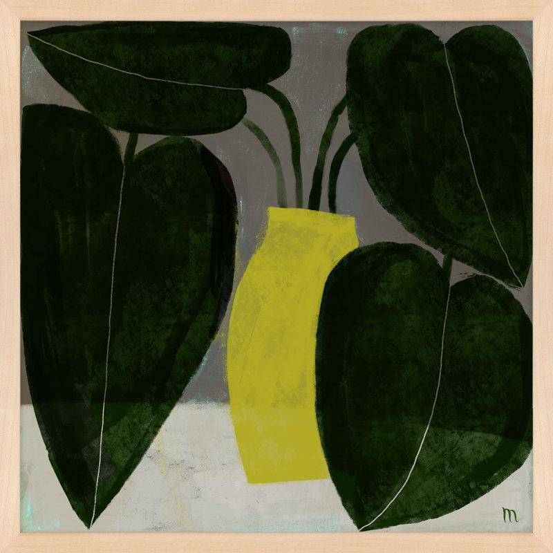 Plant #7 Painting by StudioM, Brown, 30" H x 30" W