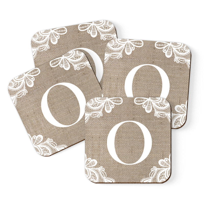 Sous-verres Café à monogramme, O