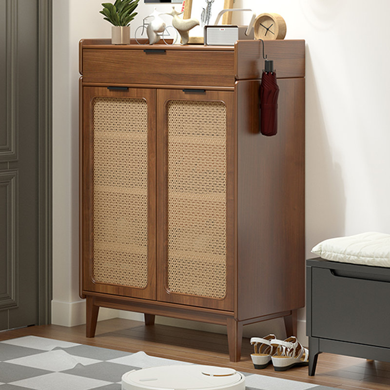 Walnut Solid wood Shoe Storage