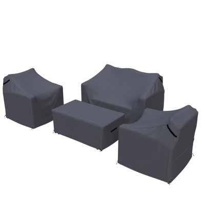 Arora Rattan Outdoor Conversation Set Cover For Sofa Seating Group With Back & Seat Cushions by Forever Patio