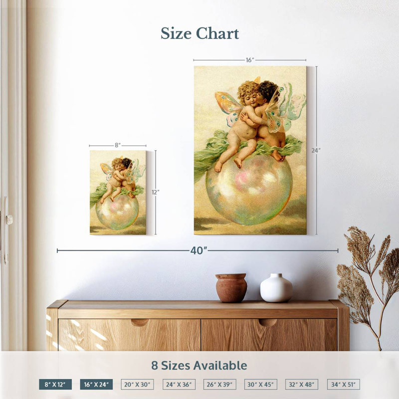 Hardie Angel Babies, 12" H x 8" W