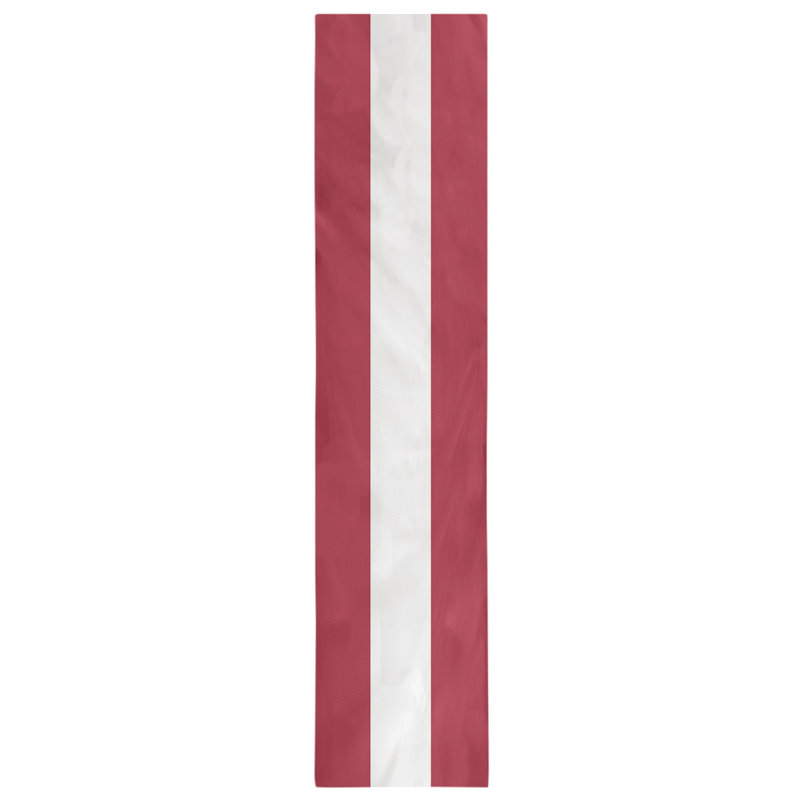 Houston Throwback Football Stripes Table Runner, 72" x 16", New England Football Red/White, Polyester