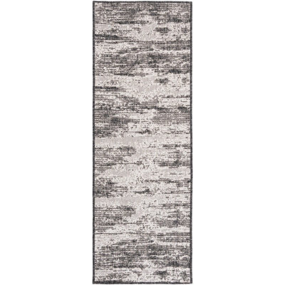 Noushin Charcoal Cartago Indoor/Outdoor Modern Rug