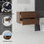Meuble-lavabo flottant 24 po avec lavabo à fermeture en douceur pour petites salles de bain 24 po-133397021-133397023