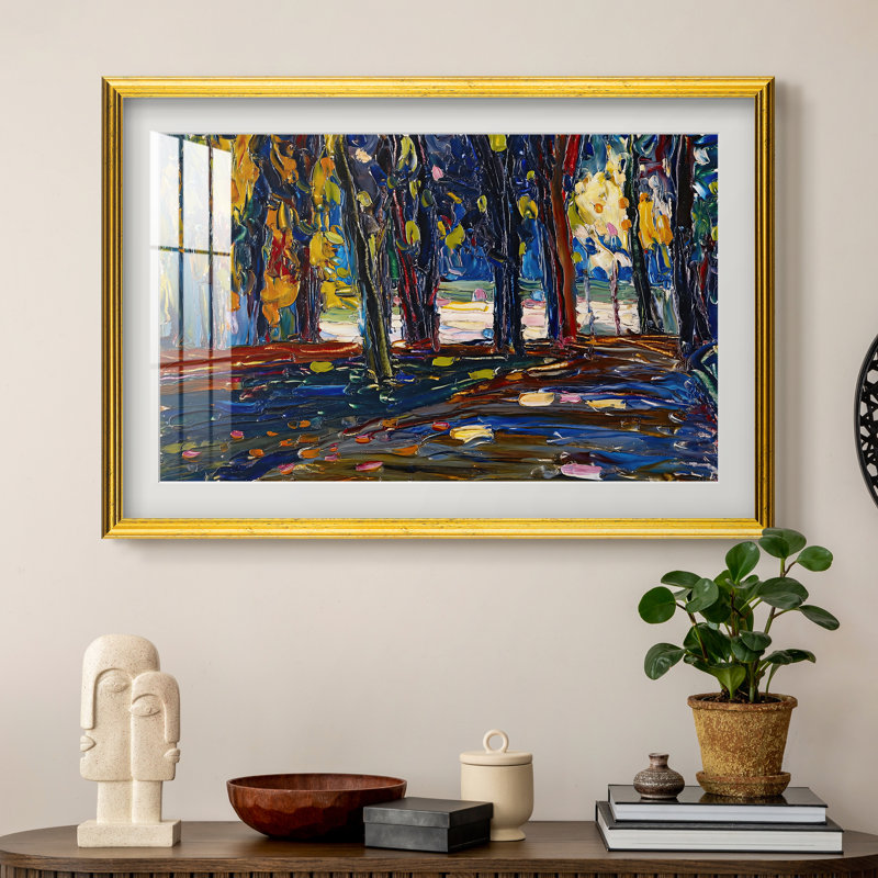 Étude d'automne, 1908 - Wassily Kandinsky - Estampe encadrée sur mesure, 16x22 INNER SIZE, Framed Print with Mat
