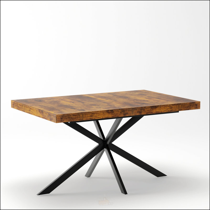 55.11-70.86 Inch Retro Rectangular Stretch Dining Table With Antique Wood Top, Relief Plate, And Storage Box For Versatile Use In Dining Rooms, Kitchens, And Living Rooms