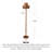 Vintage Nostalgic Fabric & Wrought Iron Floor Lamp
