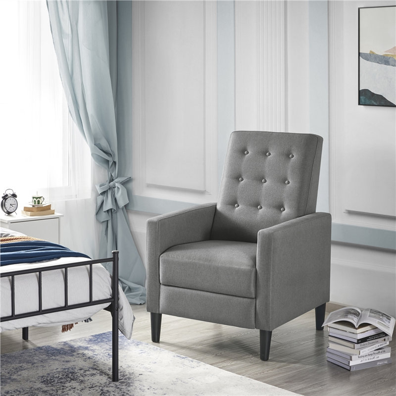 Fauteuil inclinable manuel par gravité de 27 po Adysyn, gris