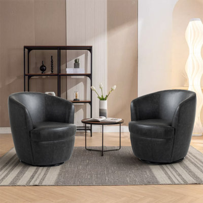 Aunna 81Cm Wide Swivel Club Chair