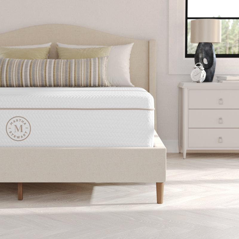 Martha Stewart Sleepcomplete Premium Medium-Plush Dual-Action Cooling Memory Foam Mattress In A Box, Queen