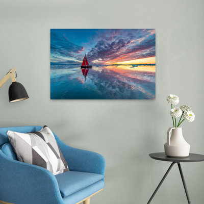Art contemporain, paysage pacifique serein
