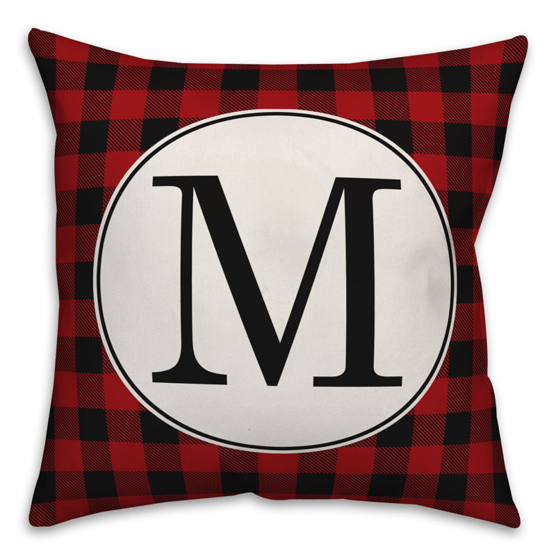 Plaid Throw Pillow, M