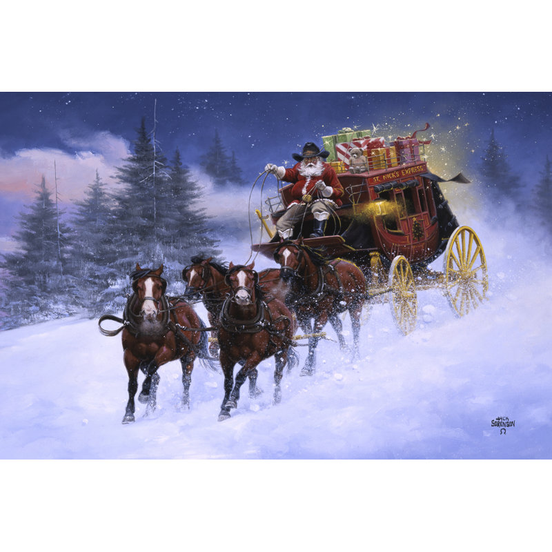 Nick's Express par Jack Sorenson - peinture sur toile tendue, H 24 po x l 36 po