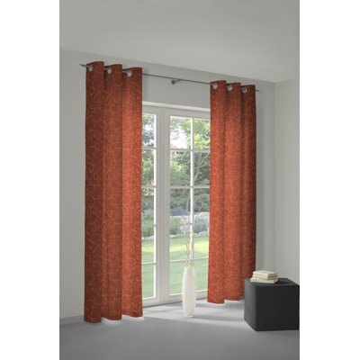 Siglerville Eyelet Curtain Single Panel, opaque
