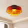 Mid Century Modern Ceiling Light 3 Layer Glass Shade