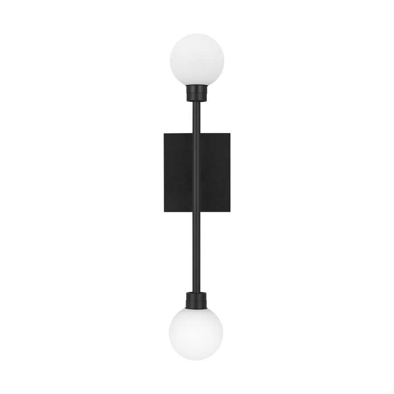 Mara 2 - Light LED Armed Sconce, Matte Black