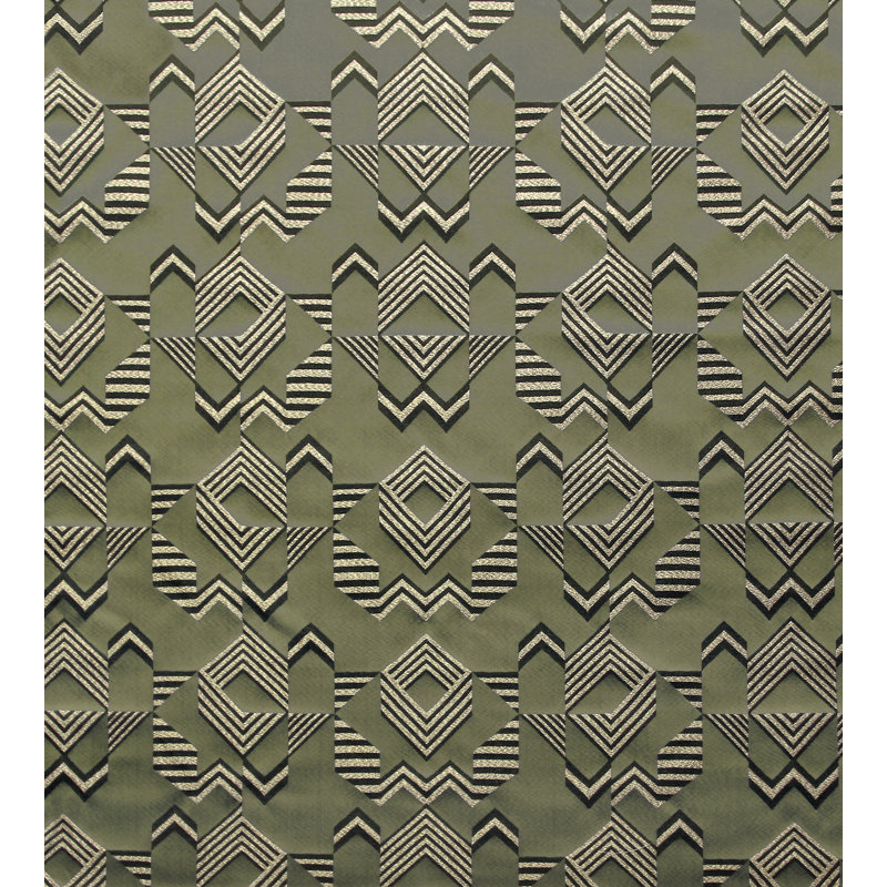 Tissu Bloom Albers, Vert / or