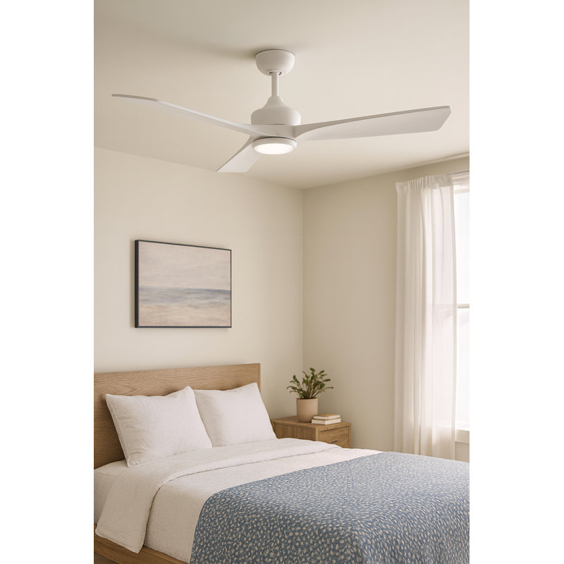 Ventilateur à DEL 60 "Sculpt, Blanc, Blanc