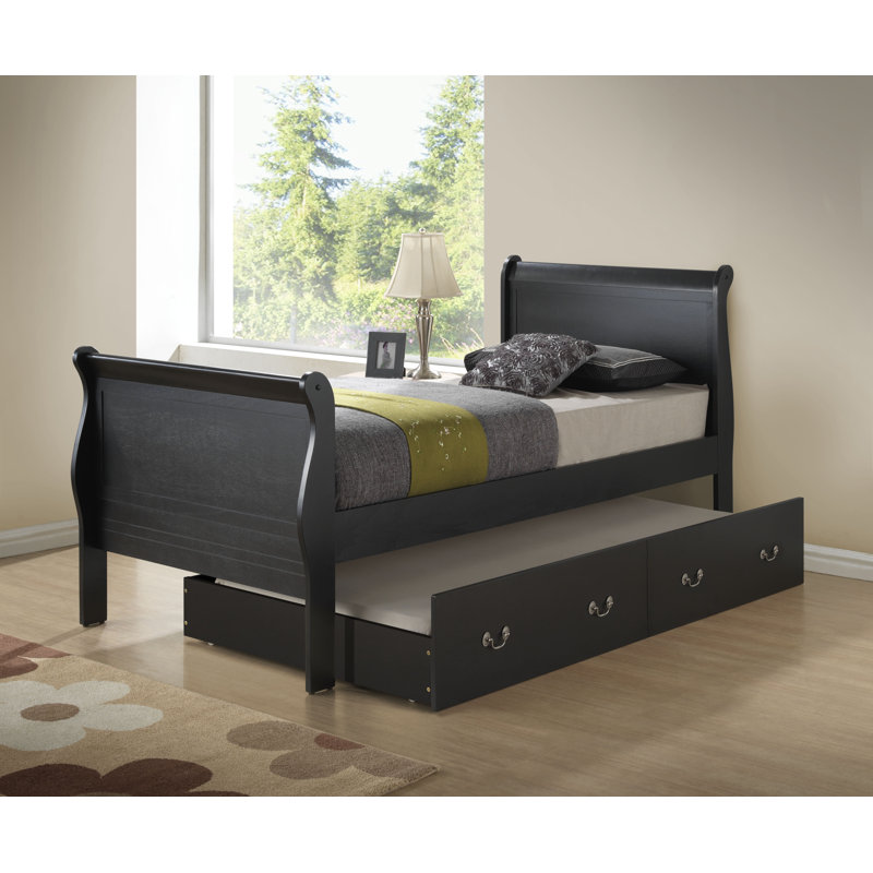 Citronelle Kids with Trundle, Full, Black