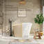 CASAINC 51" Solid Surface Freestanding Soaking Bathtub With Built-in Seat