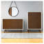 Commode 6 tiroirs de style Mid-Century moderne avec finition en bois massif