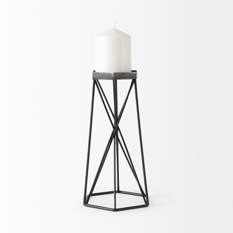 Plat de table en métal, H 11,02 po x l 6,1 po x P 5,32 po